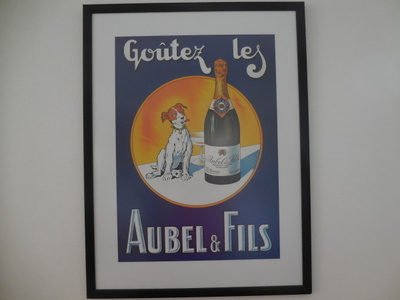 Kehystetty JULISTE "Aubel & Fils" *PK SEUTU*