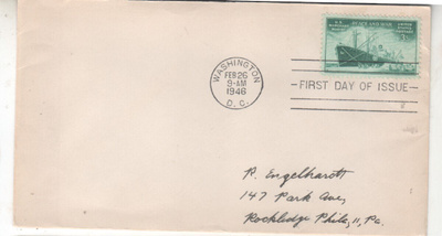 USA FDC 1946 Merchant marine