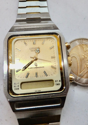 VANHA Kello Citizen Alarm Chronograph Water Resist KOMEA