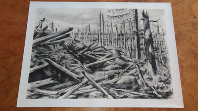 Jatkosota Taistelukenttä Sotapiirros Lindeberg 1942