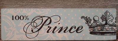 Prince pieni vaaleansininen kyltti