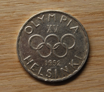 500 Markkaa 1952 Helsingin Olypialaiset Hopeaa