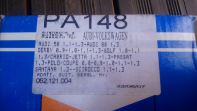 Audi, VW Vesipumppu GRAF PA148 590-107
