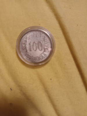Suomen tasavalta 100 Markkaa hopeaa kolikko vuosi 1956