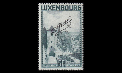 Luxemburg 176 ** Virkamerkki maisema 5 Fr (1934)