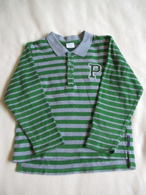 Po.P / Polarn o Pyret rugbypaita ph, 110/116 cm, vihr./harma