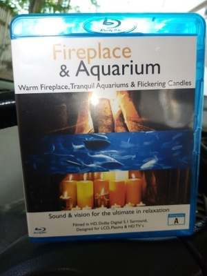 BLU-RAY FIREPLACE &  AQUARIUM ( SIS POSTIKULU)