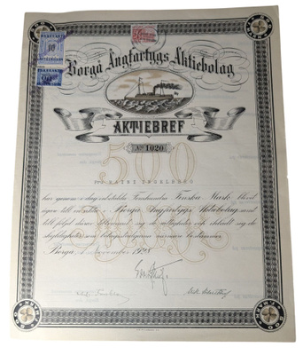 Borgå Ångfartygs Aktiebolag 1920