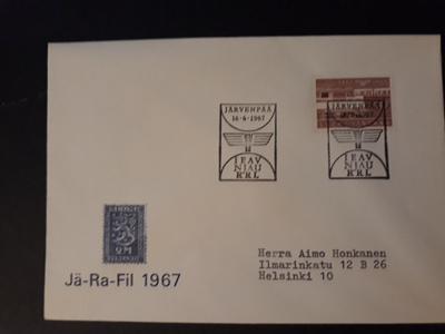 1967  Järvenpää - Rautatieläisten postimerkkinäyttely
