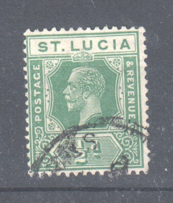 St Lucia 1921 ½p