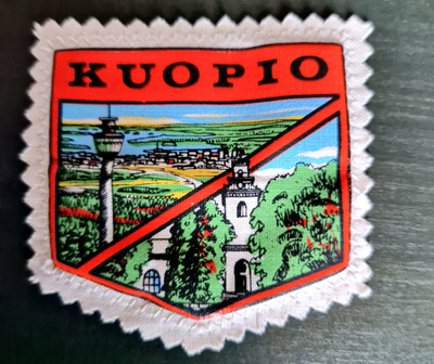 Kuopio vintage kangasmerkki