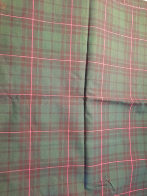 Vihreä ruudullinen ulkoilukangas 150x 90cm ja 240cm