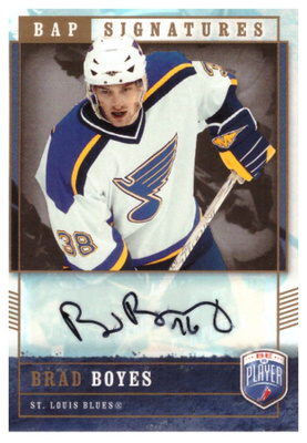 BRAD BOYES  St. Louis Blues 06-07 BAP Signatures #BB