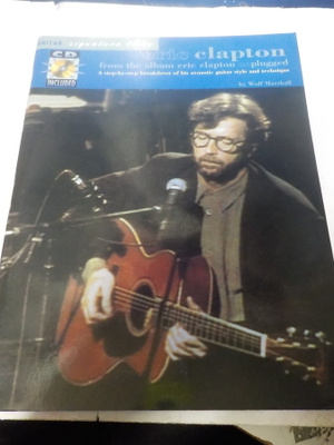 ERIC CLAPTON UNPLUGGED KITARA NUOTTIKIRJA + CD