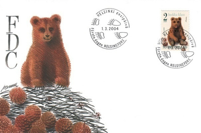FDC Karhunpentu 1.3.2004 - LaPe 1693