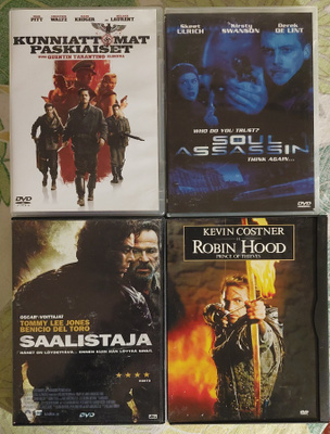 DVD leffoja 4 kpl 5€    suomitekstit