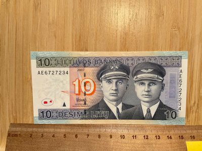 Liettua 10 Litu 2007