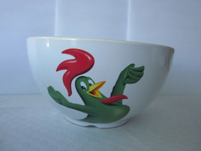 Vintage Kellogg`s vihreä kukko murokulho