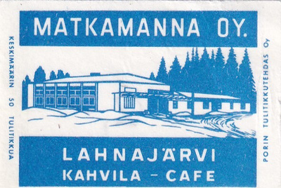 Lahnajärvi, Matkamanna OY. Kahvila  - Cafe    s26