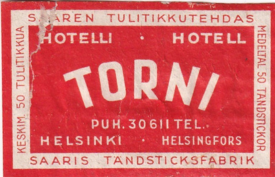 Helsinki, Hotelli TORNI  4/13