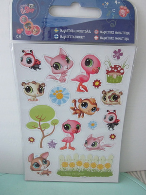 Arkillinen vintage Littlest Pet Shop-magneetteja, uusia