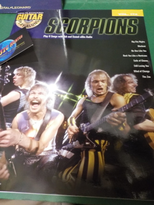 SCORPIONS GUITAR PLAY ALONG KITARA NUOTTIKIRJA + CD