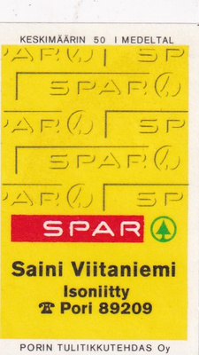 Isoniitty, Saini Viitaniemi , SPAR   4/15