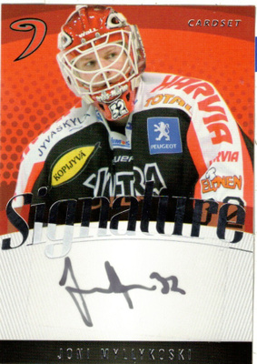 2011-12 Cardset JONI MYLLYKOSKI JYP Signature nimmarI