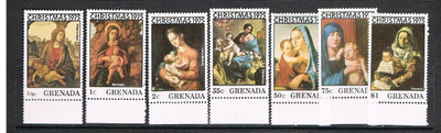 Grenada 1975 - Joulu Christmas ++ sarja ja blokki