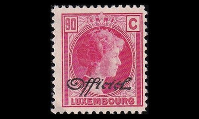 Luxemburg 164 ** Virkamerkki 90 C (1928)