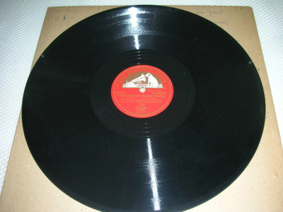 Vanha savikiekko  rpm 78 Lp