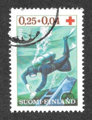 Punainen risti 1966 0,25+0,04mk (LAPE 609) O