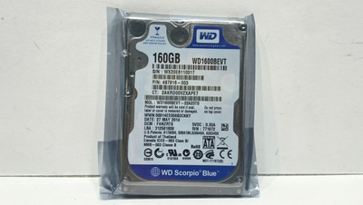 Western Digital 160gb 2.5" kiintolevy (UUSI)