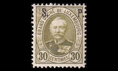 Luxemburg 51B * Virkamerkki 30 C (12½) (1891)