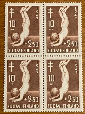 TUB 1947 10MK+ 2,50MK NELIÖ**
