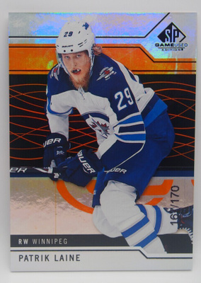2018-19 SP game used Orange Patrik Laine /170