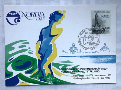 Nordia 1985 postimerkkinäyttely Hki Havis Amanda