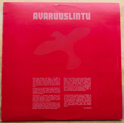 Avaruuslintu - Avaruuslintu (1976) LRLP 184 Vinyyli