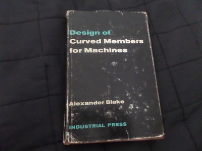 alexander blake desin of curved members for  machines    1