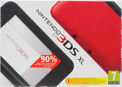Nintendo 3DS XL Red + Black Console