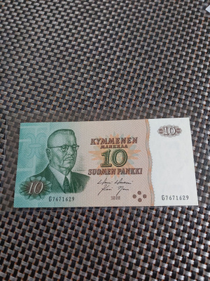 Pakka sileä 10mk seteli 1980