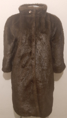 Ruskea keinoturkis Mango Suit S 36 38