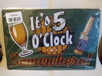 PELTIKYLTTI IT'S 5 O'CLOCK SOMEWHERE  30X20CM *UUSI!*