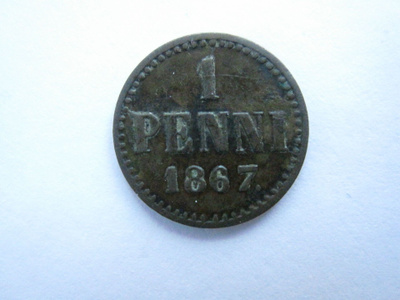 1 penni 1867