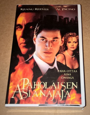 VHS PAHOLAISEN ASIANAJAJA Vhs KEANU REEVES AL PACINO 1997