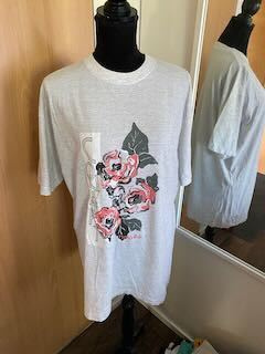 Harmaa printtipaita, koko L