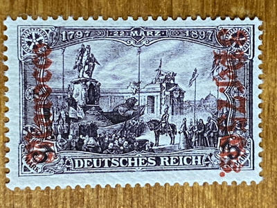 SAKSA REICH 1905 MAROKKO SIIRTOMAA MERKKI**