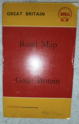 SHELL, Road Map of Great Britain, Foldex limited production