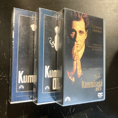 Kummisetä 1-3 3xVHS