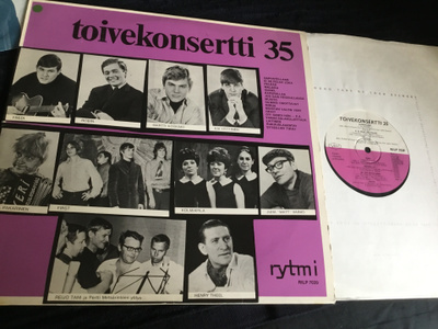 Toivekonsertti 53 Rytmi Lp mm First , Reijo Tani  jne